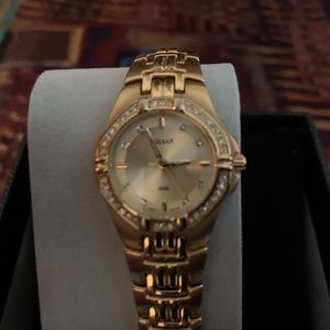 Pulsar Gold Plated Designer Watch